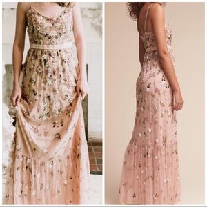 BHLDN Needle & Thread kimya blossom tulle dress